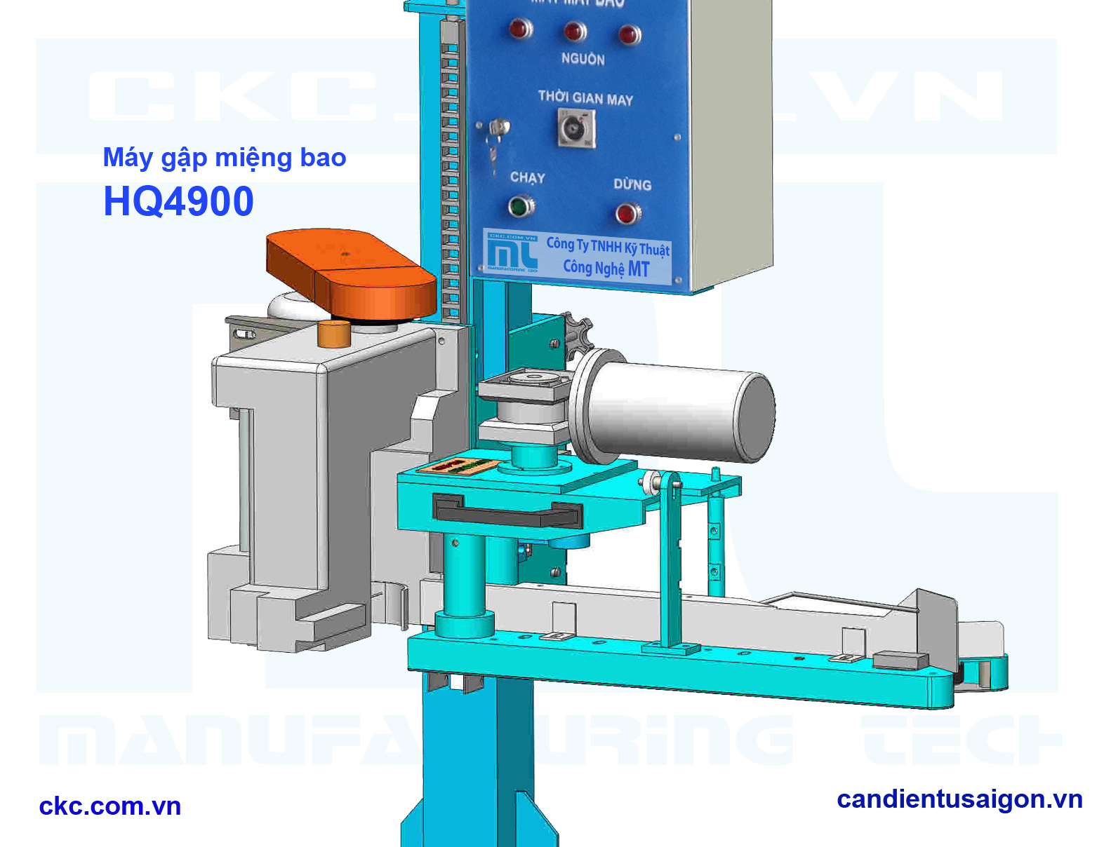 Máy gấp miệng bao công nghiệp HQ-4900