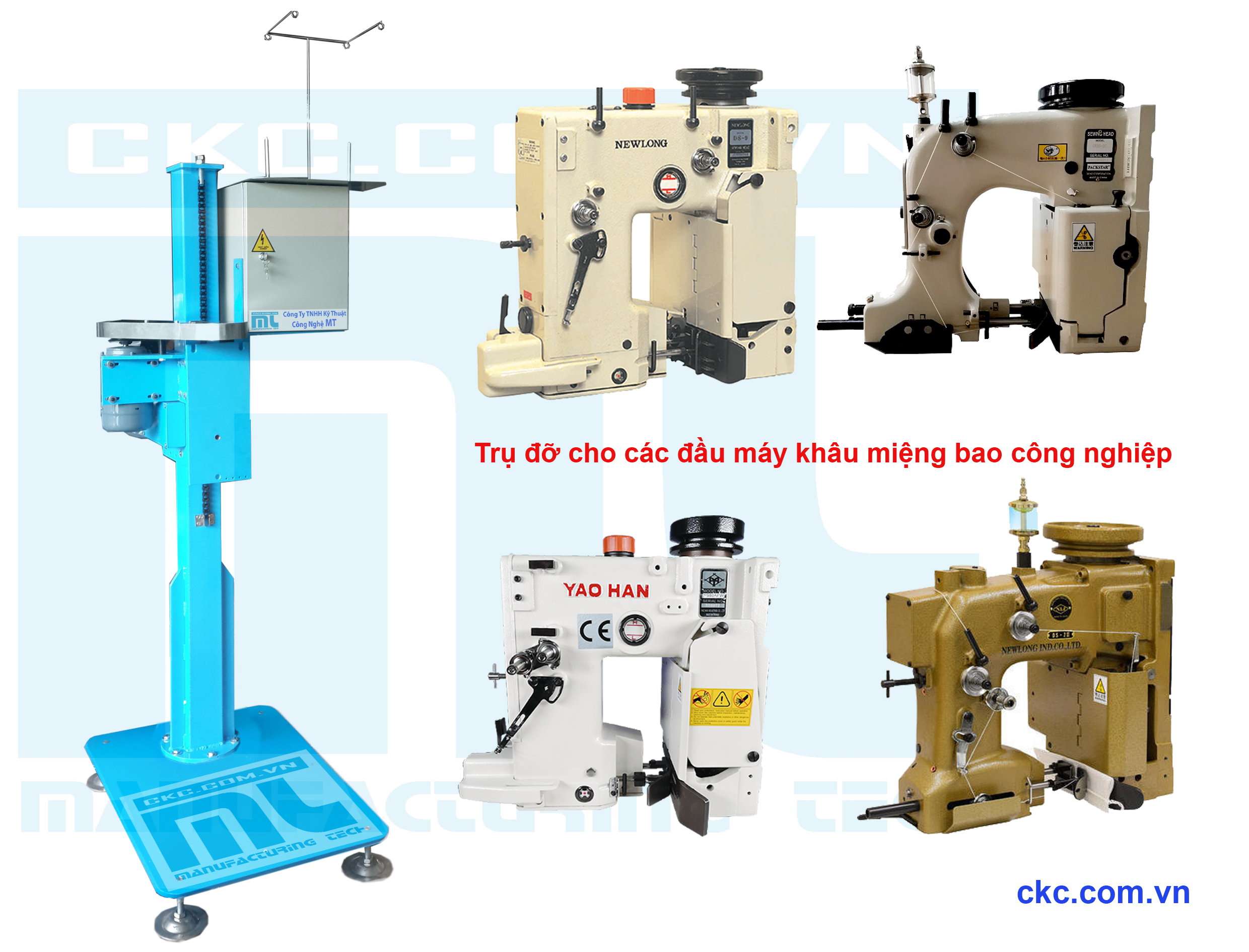 Trụ đỡ điều khiển tự động cho máy khâu miệng bao công nghiệp