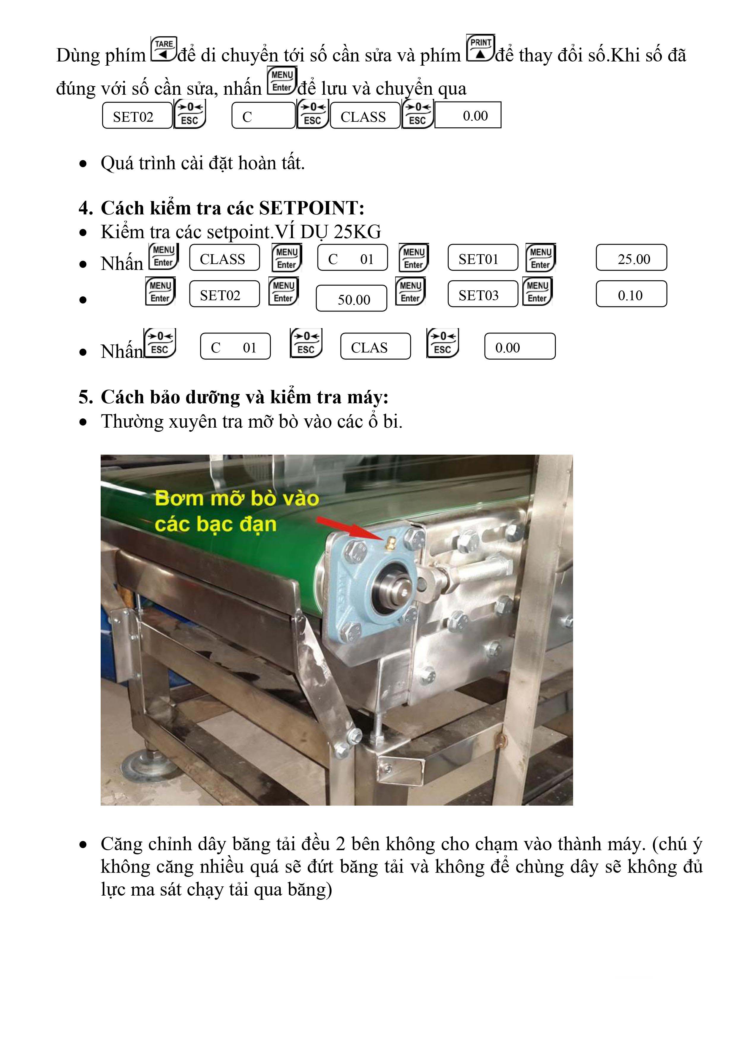 Hướng dẫn sử dụng máy kiểm tra