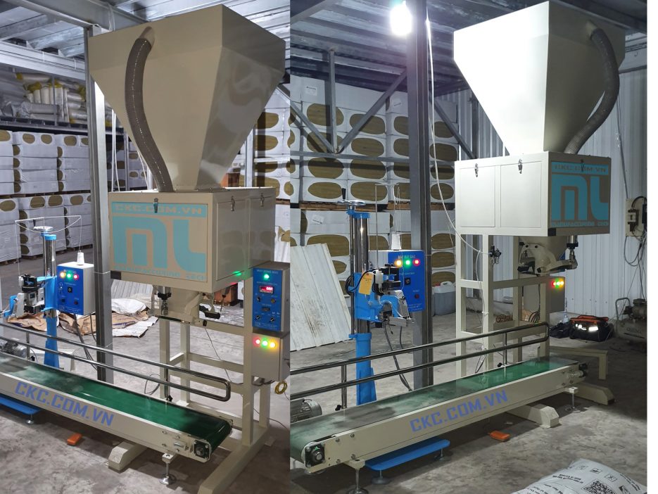 Hệ thống cân đóng bao bê tông chịu lửa trong nhà máy