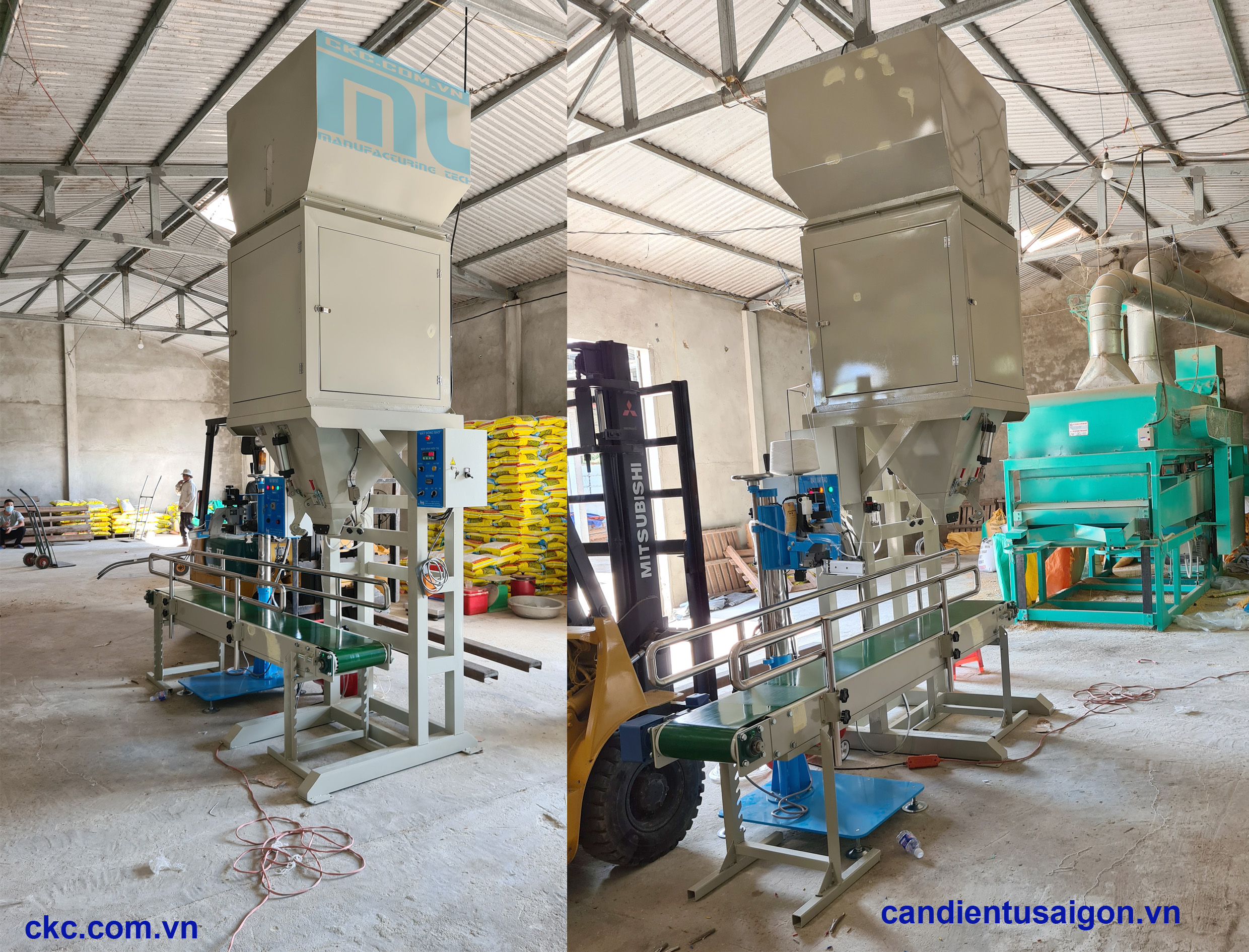 Máy cân đóng bao lúa giống 