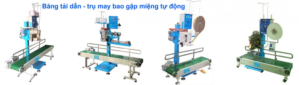 Băng tải - trụ may miệng bao công nghiệp